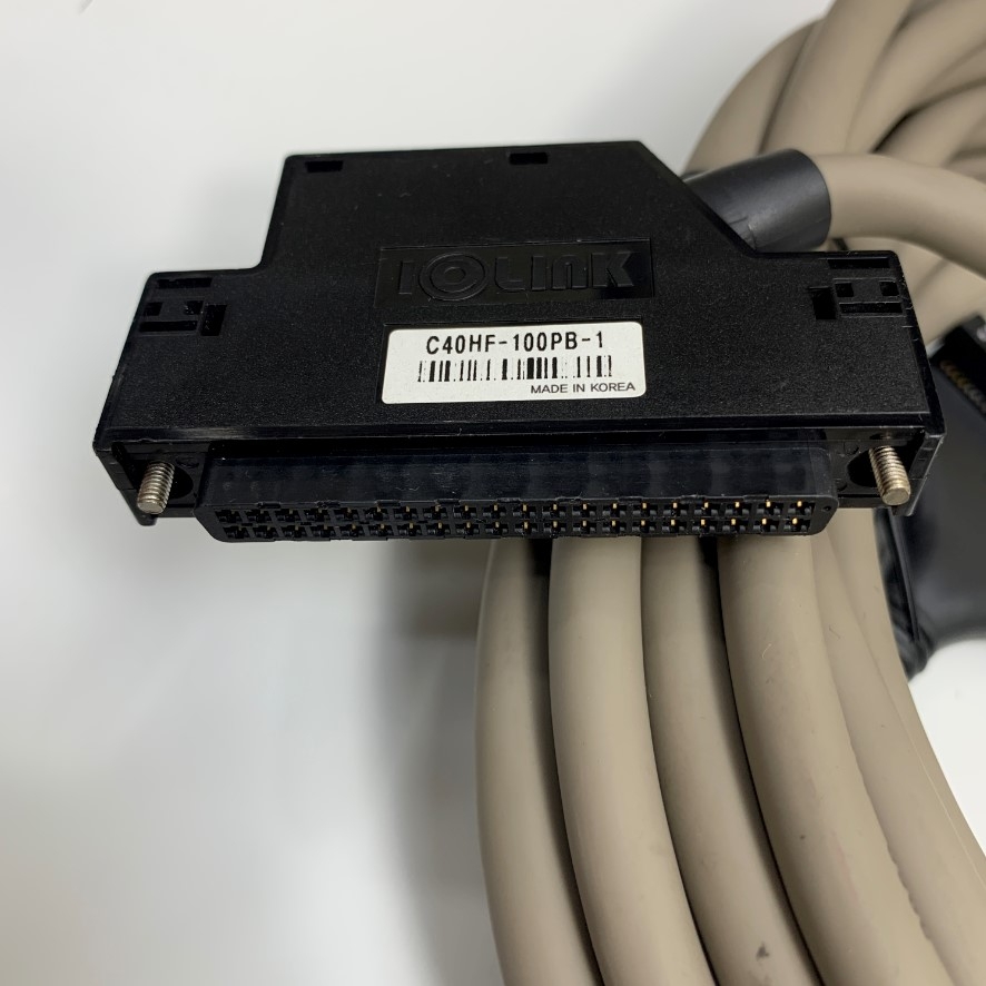 Cáp 10M 33ft Samwon C40HF-100PB-1 IOLINK I/O Module Signal Cable Connector A6CON1 40 Pin to IDC 40 Pin For PLC Mitsubishi Q Series