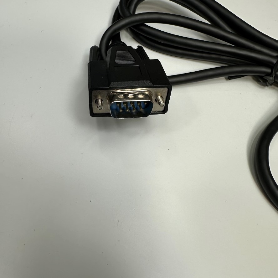 Cáp 1.8M 6ft RS232 Industrial Barcode Scanner Cable RJ50 10 Pin 10P10C to DB9 Male For PLC Industrial Automation, Medical instruments Lấy Nguồn 5V/12V/24V Triên Port DB9 Của thiết Bị