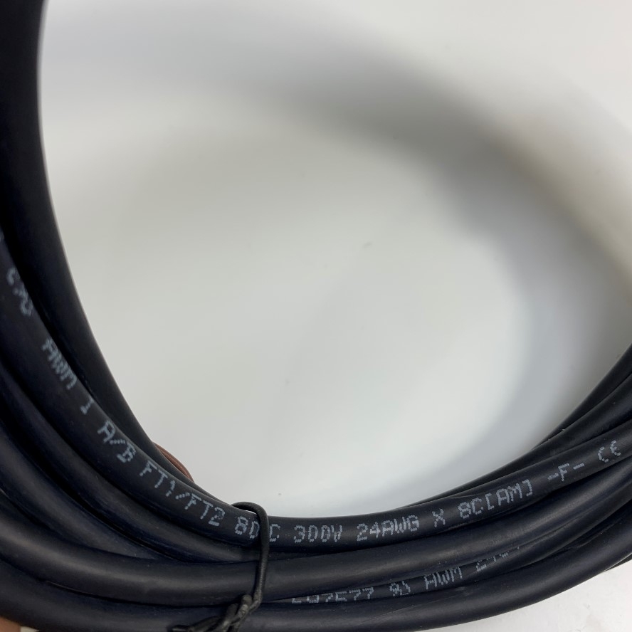 Cáp 4M 13ft Conncetor DB9 Female to 8 Core Bare Wire RS232/RS485 Serial Port Extension Cable 300V 24AWG x 8C SHIN HWA  For I/O Cable PLC/HMI