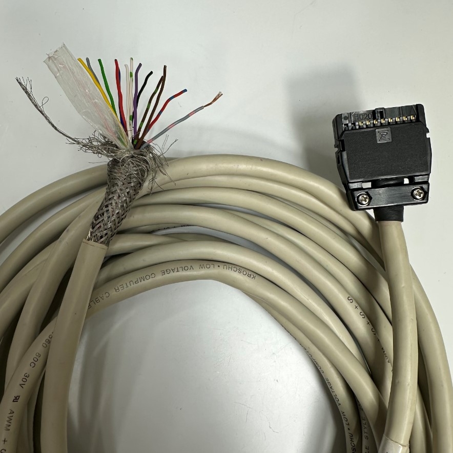 Cáp 5M 17ft Cable Connector IDC 20 Pin Female to 15 Core Bare Wire Open For Encoder System Cable