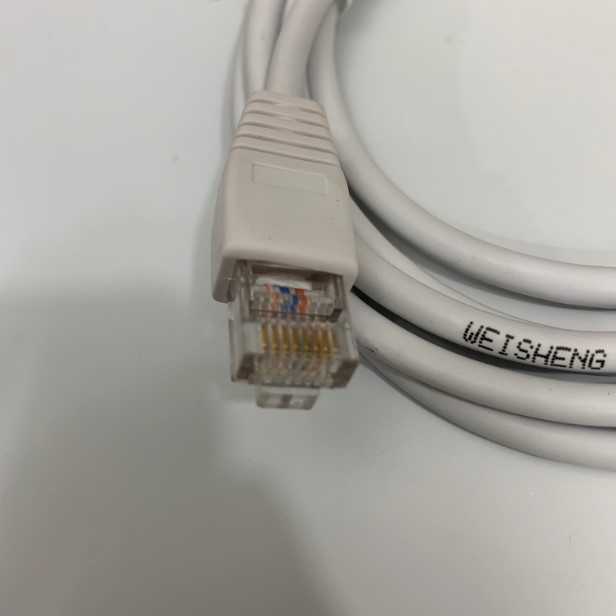 Cáp Điều Khiển Console Serial RJ45 to DB9 Female Cable White Length 1.8M