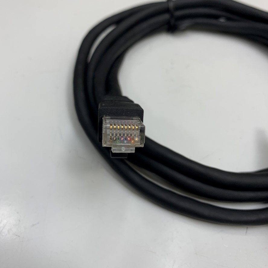 Cáp Điều Khiển RS232 Communication RJ45 to DB9 Female Shielded Cable Dài 1.8M 6ft Connector CN3 Port AC Servo Drive Inovance IS620P Series with Computer
