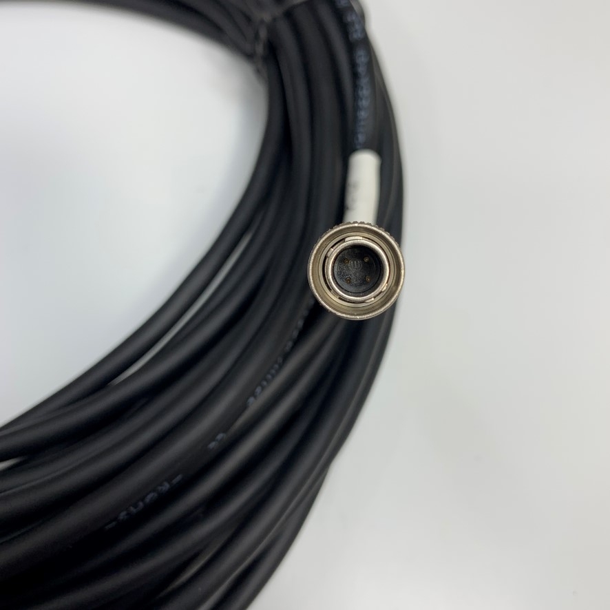 Cáp 10M 33ft Power Cable Connector Hirose HR10A-7P-4P(73) 4 Pin Male to 2 Core Open End + PE For Industrial Camera
