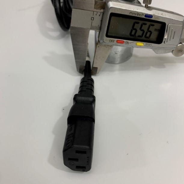 Dây Nguồn 3 Chân 2 Dẹt 1 Tròn Có Tiếp Địa HONGLIN HL002 HL-026 AC Power Cord NEMA 5-15P to C13 10A 250V 3x0.75mm² Cable OD 6.5mm Length 1.8M