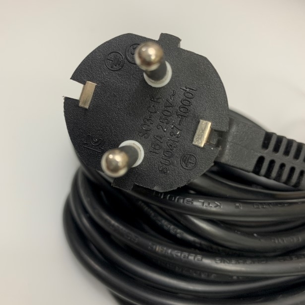 Dây Nguồn Danawa NEXI S03-C-K ST3 Schuko Power Cord CEE 7/7 to C13 10A 250V 3Gx0.75mm² H05VV-F Cable OD 6.7mm Length 10M For Tủ Điện Công Nghiệp