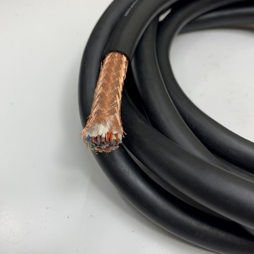 Cáp MR-J3CCN1CBL10M Dài 10M 30ft Connector Suntone SCSI MDR 50 Pin Male to 50 Core Bare Wire Open End Cable Hitachi 50 Core x 0.25mm² OD 13mm For Mitsubishi Servo CN1 Connection Terminal with Control