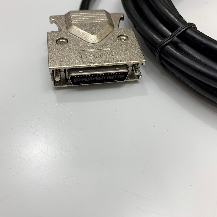 Cáp Molex SCSI MDR 36 Pin Male to Male Cable with Screw Dài 5M For Yaskawa Delta Panasonic Mitsubishi Sanyo Denki Servo and Motion Control Card