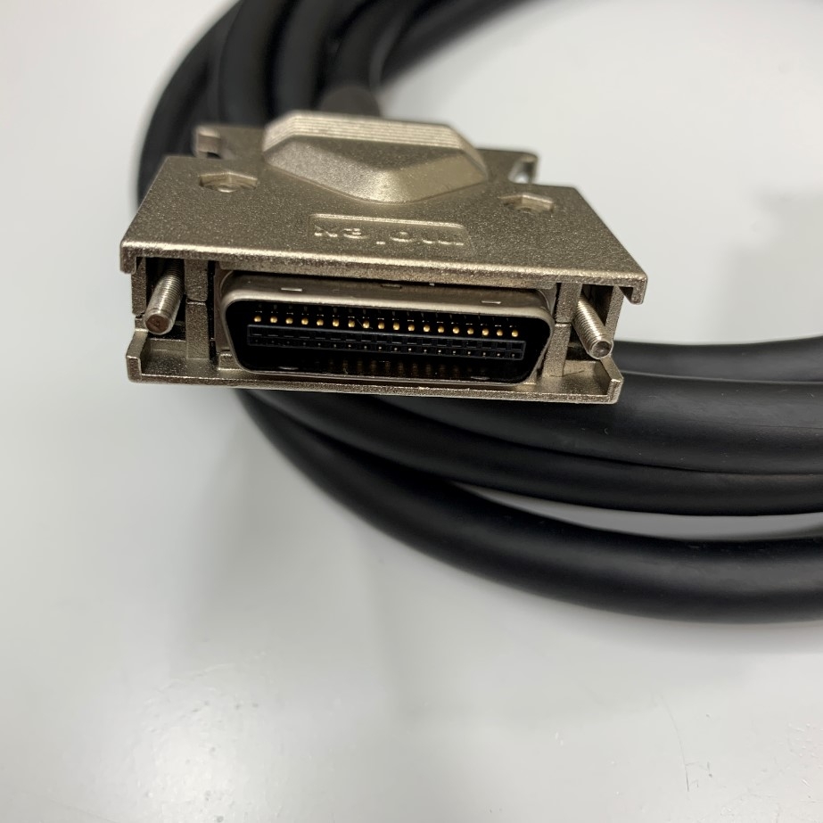 Cáp Molex SCSI MDR 36 Pin Male to Male Cable with Screw Dài 4M For Yaskawa Delta Panasonic Mitsubishi Sanyo Denki Servo and Motion Control Card