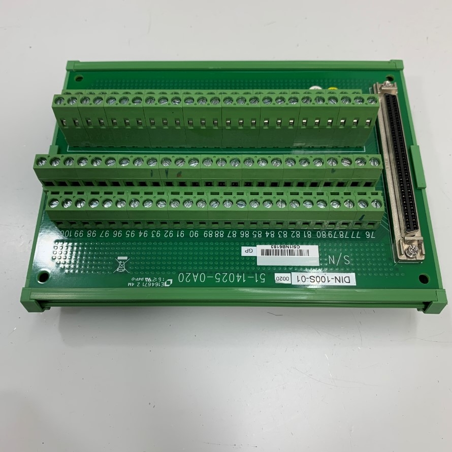 Cầu Đấu Original ADLINK DIN-100S-01 Terminal Board with 100-Pin SCSI-II Connector and DIN-Rail Mounting