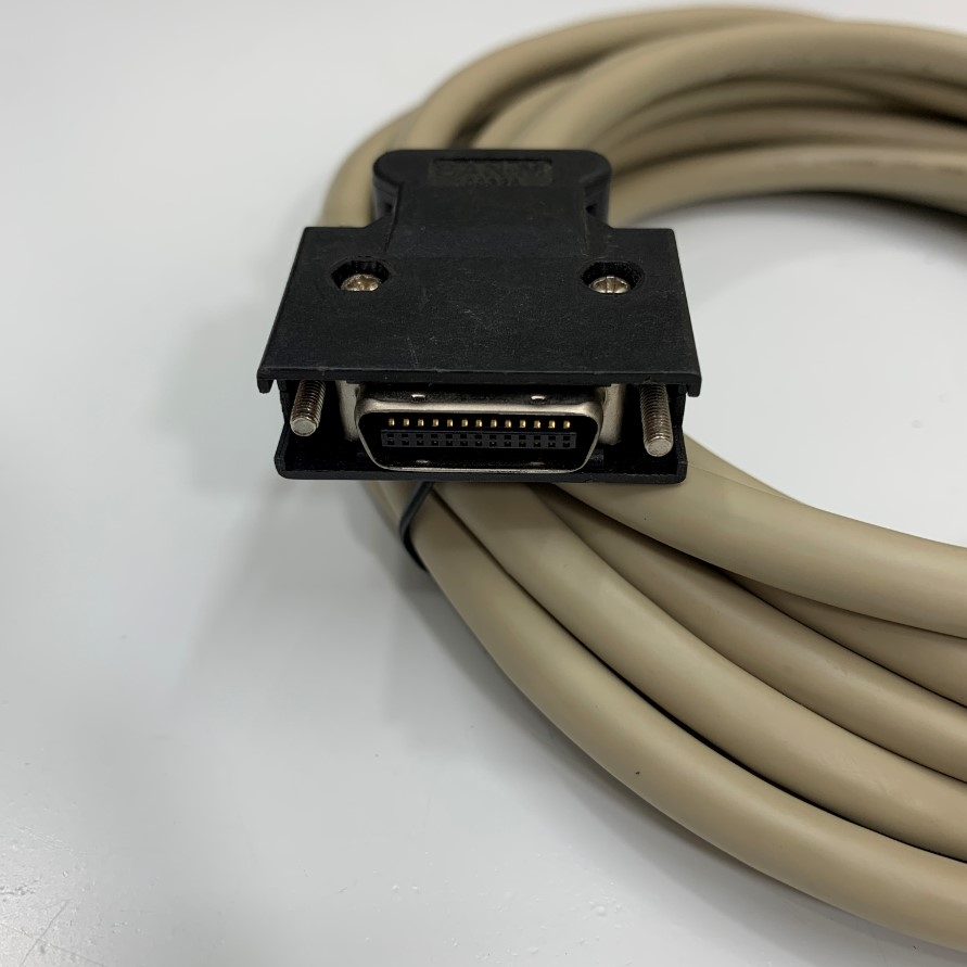 Cáp CB-CL-05M 17Ft Dài 5M Camera Link MDR 26 Pin Male to Male Data Cable Grey with Screw OD 7.2mm Shielded For Industrial Camera MDR Connector