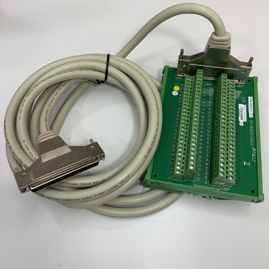 Bộ Cầu Đấu ADLINK DIN-100S-01 Terminal Board with 100-Pin SCSI-II Connector + ACL-102100-4 Dài 4M 13.3ft Cable