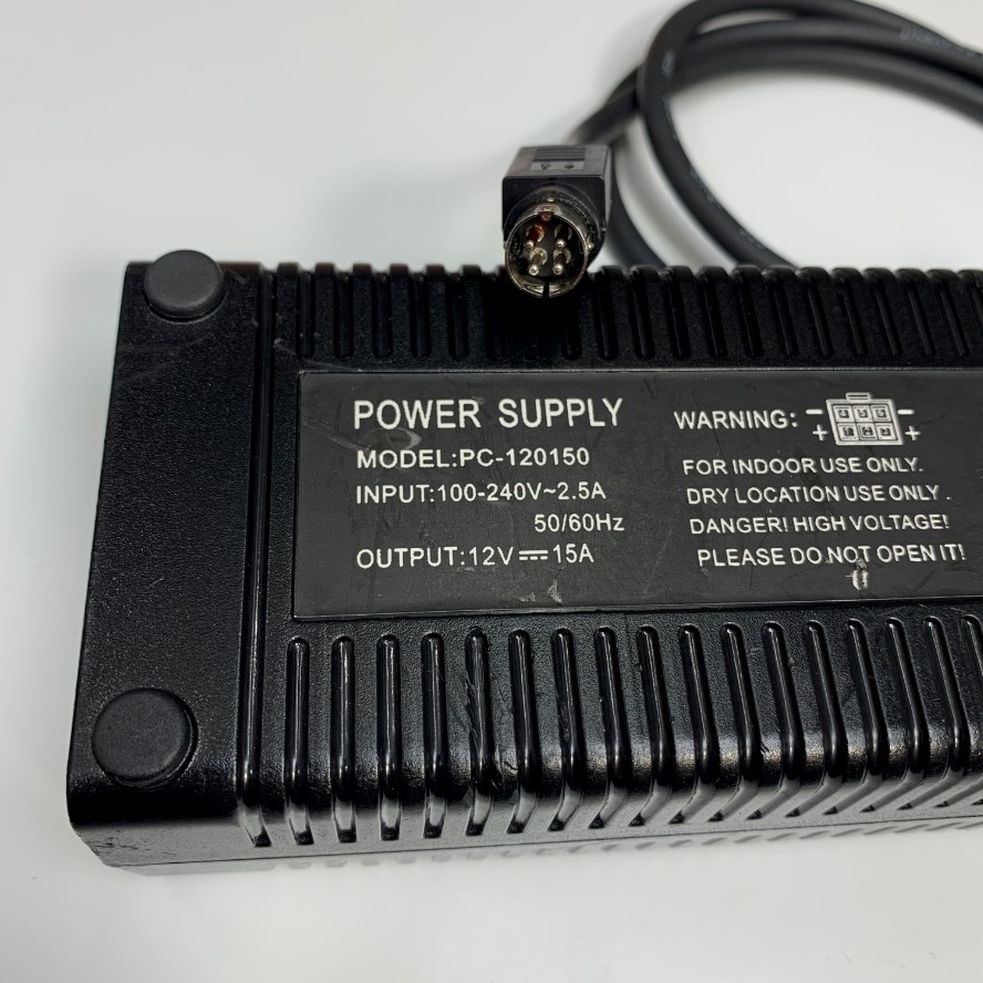 Adapter 12V 15A 180W PC-120150 OEM Thay Thế Delta 12V 12.5A 150W DPS-150NB-1A Connector Tip Size 4 Pin Mini Din 10mm Plug