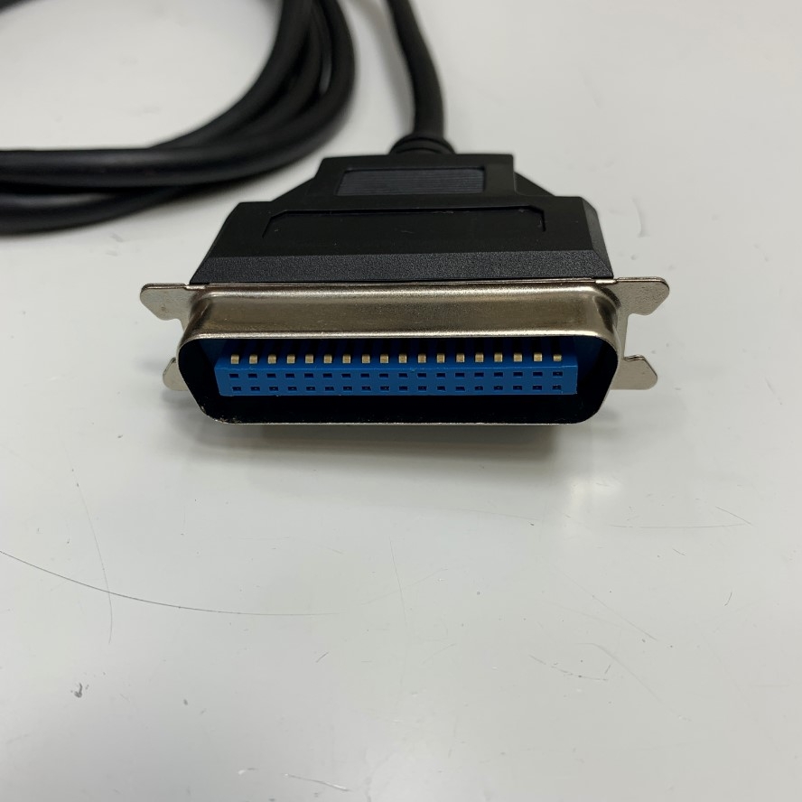 Cáp Máy In Tem Nhãn Mã Vạch Zebra Sato Honeywell Godex Parallel Interface Cable Dài 1.5M 5ft DB25 Cable Male to Centronics 36 Male Parallel Printer Cable IEEE1284 LPT Printer