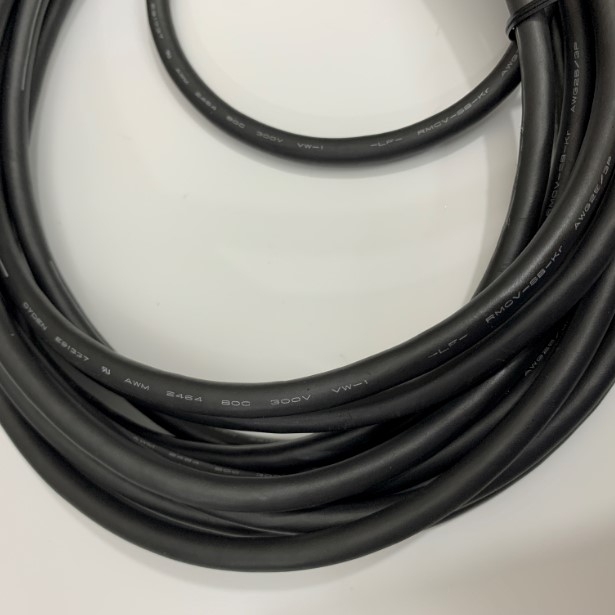 Cáp Tín Hiệu DYDEN 6 Core Robot Wire Cable Conductor E91337 AWM 2464 80C 300V VW-1 LF RMC-SB-KR AWG25/3P Black OD 6.6mm Length 7M