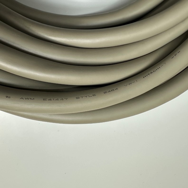 Cáp 11M 36ft Single Cable HITACHI 50 Core x 0.2mm² 24AWG 80°C 300V OD 13mm Gray E41447 STYLE UL2464 VW-1 For Máy Chụp X Quang X-Ray Metal Detectors Industrial I/O Communication