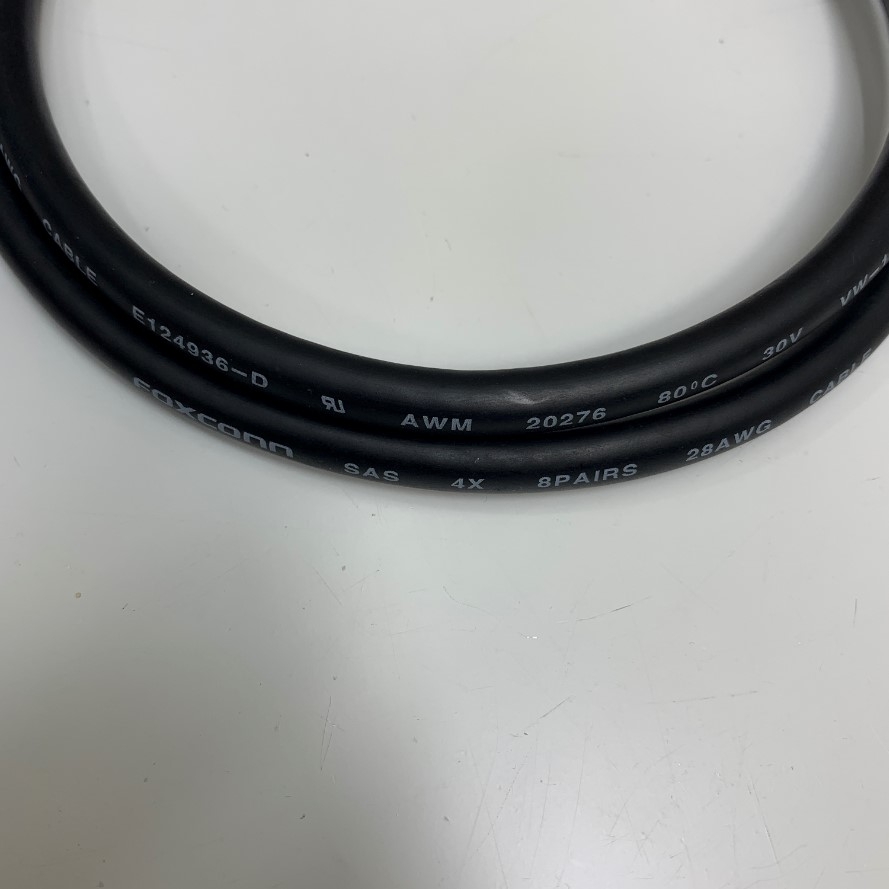 Cáp 1M 3.3ft Foxconn 28AWG RJ50 10 Pin 10P10C Male to Male Straight Wired Data UTP Cord Cable For Industrial Control Equipment, Scanners, Laser Equipment
