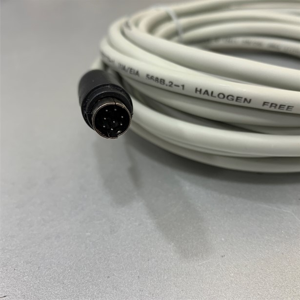 Cáp Cập Nhập Dữ Liệu KIC Data Communication Cable CB-RS232-06P Mini Din 8 Pin Male to RS232 DB9 Female 3M For Kic Start SlimKIC 2000 KIC Thermal