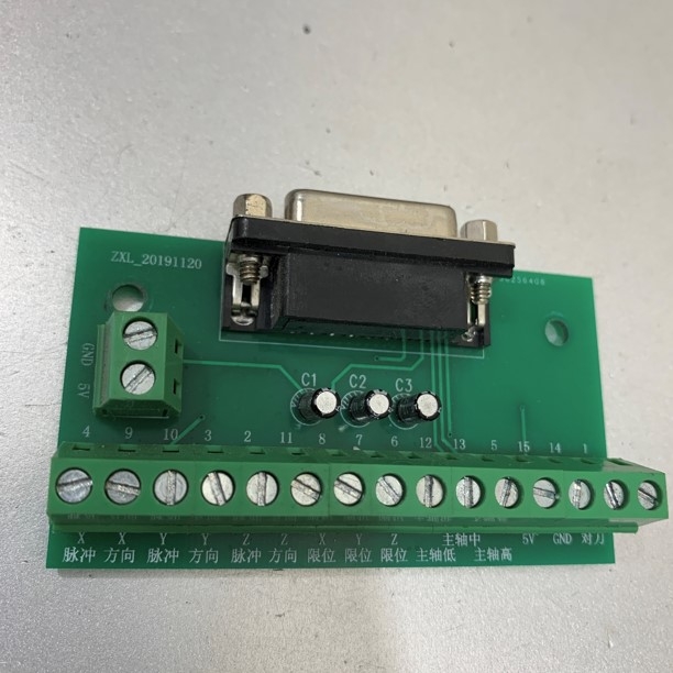Rắc Cắm Mô Dun Bắt Vít Khối DB15 15-Pin Female D-SUB 2 Row PCIMC-3D PCI 4X NcStudio  Terminal block Breakout Board