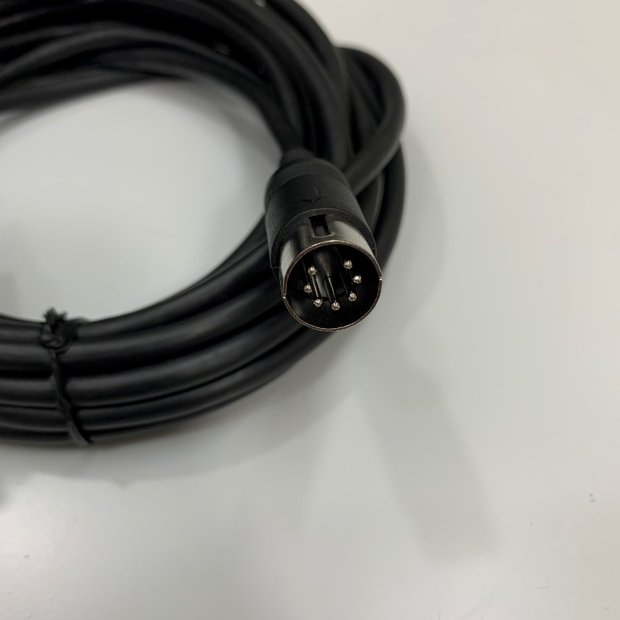 Cáp Cân Điện Tử Balance A&D Dài 5M Cable RS232C DIN 8 Pin Male to DB15 15-Pin D-Sub Female Có Chống Nhiễu Shielded For A&D Industrial Counting Scale