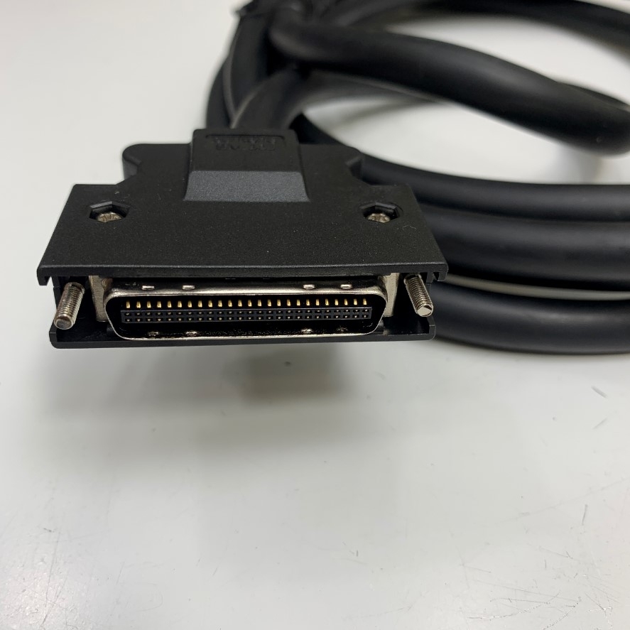 Cáp 3M 10ft Mitsubishi A1SC03B A Series Bus Cable Connector MDR 50 Pin Male to Male Pitch 1.27mm Gold For I/O Mitsubishi Main Base witch Ext Base A Series