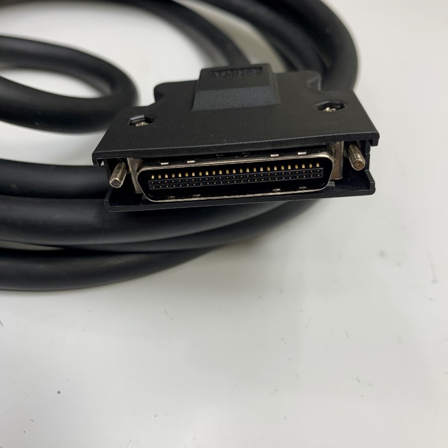 Cáp 3M 10ft Mitsubishi A1SC03B A Series Bus Cable Connector MDR 50 Pin Male to Male Pitch 1.27mm Gold For I/O Mitsubishi Main Base witch Ext Base A Series