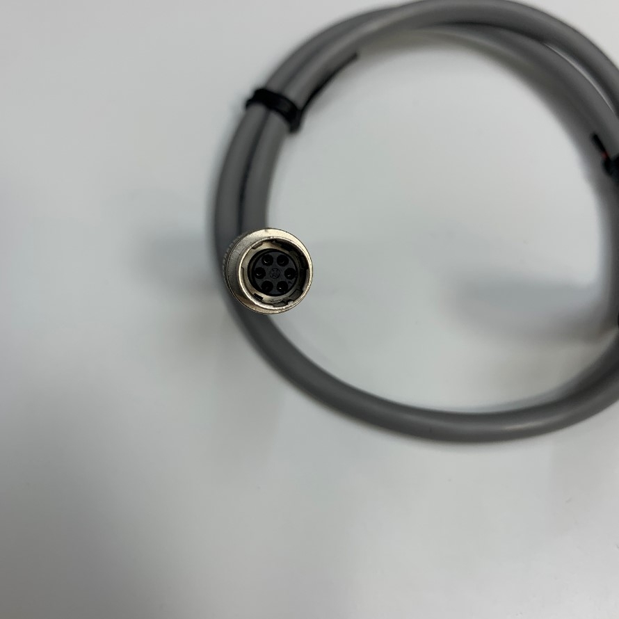Cáp 0.5M 1.6ft Power Cable Connector Hirose HR10A-7J-6S(73) 6 Pin Female to Female Circular For Industrial Camera Basler Hikrobot