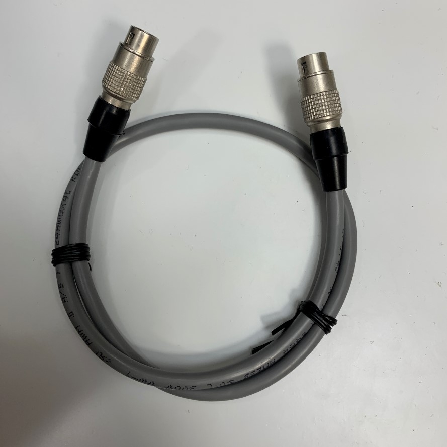 Cáp 0.5M 1.6ft Power Cable Connector Hirose HR10A-7J-6S(73) 6 Pin Female to Female Circular For Industrial Camera Basler Hikrobot