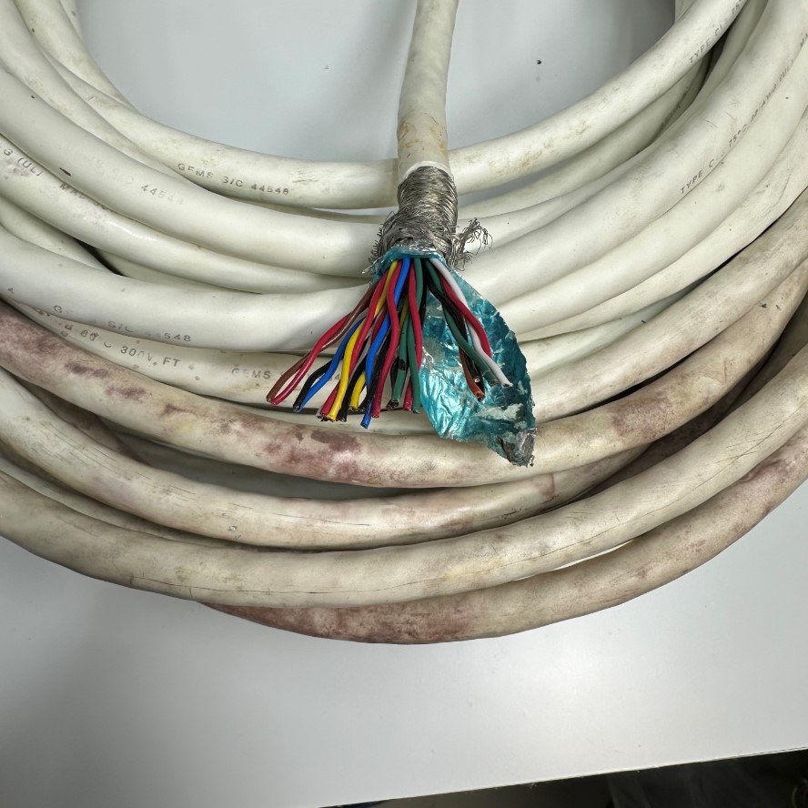 Cáp 22M 73ft Shielded Power Supply Signal MADISON 25 Core x 0.34mm² 22AWG 80℃ 300V OD 12mm For GE Light Speed VCT 64 Slice CT Scan Control Cable