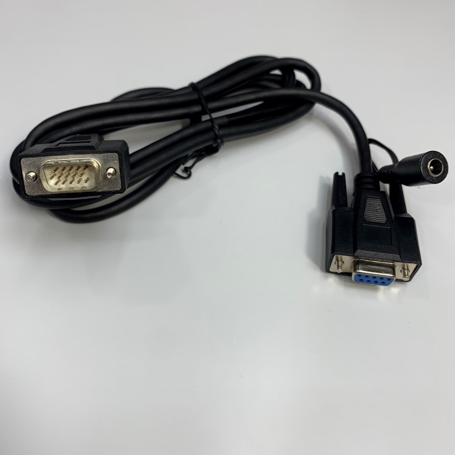 Cáp 1.8M 6ft CBL-DB15DB9-S20 NVF230 RS232 Cable DB15 Male to DB9 Female + DC And Power Supply 5V For Newland NVF230 Industrial Scanner