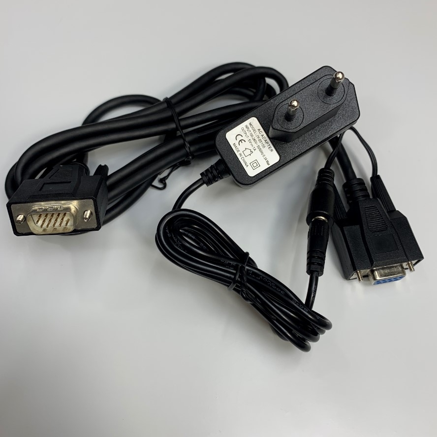 Cáp 1.8M 6ft CBL-DB15DB9-S20 NVF230 RS232 Cable DB15 Male to DB9 Female + DC And Power Supply 5V For Newland NVF230 Industrial Scanner