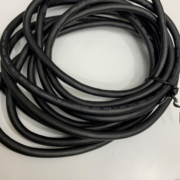 Cáp Tín Hiệu SHIN HWA 6 Core Robot Wire Cable Conductor E97577 AWM 2464 VW-1 80C 300V 24AWG X 3PR LL87299 CSA AWM I A/B FT1 OD 6.6mm Length 3.5M