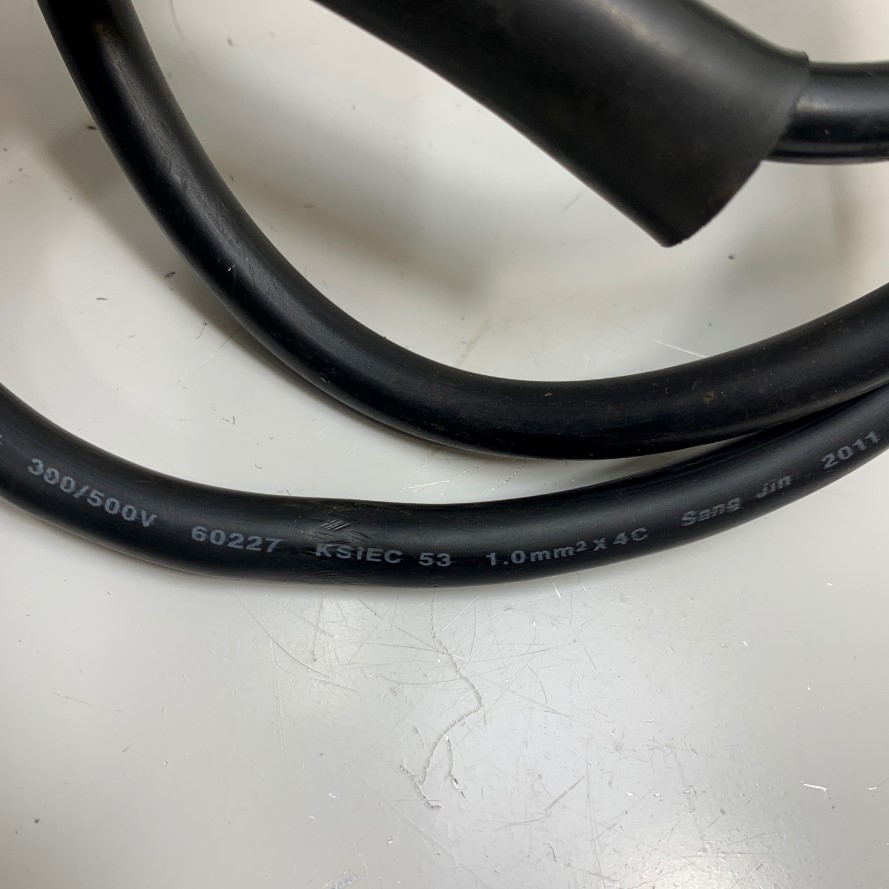 Cáp Nguồn Động Cơ 1M 3.3ft Right Angle Plug Connector YONGJIN 18-10S 4 Pin Female to Connector GX20 4 Pin Female For Servo Motor Power Original Cable