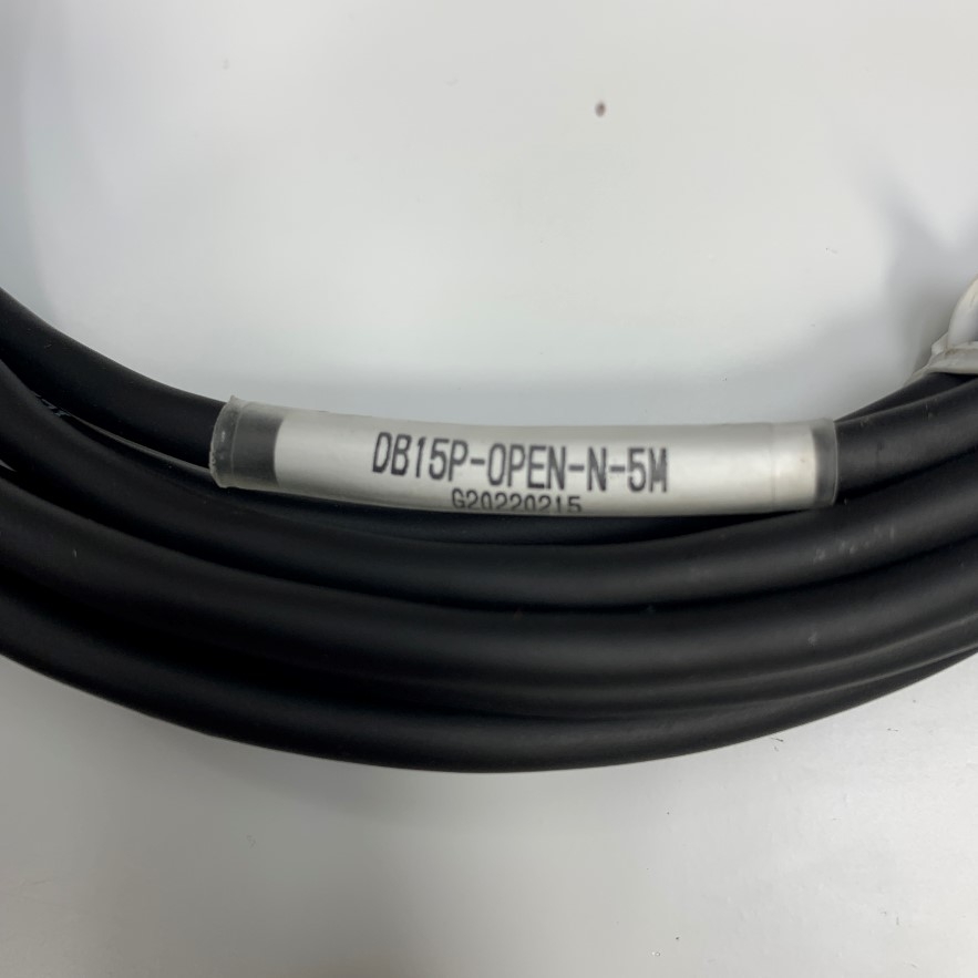 Cáp 5M 17ft Connector DB15 VGA 3 Rows 15 Pin Male to 2 Core Open End Cable Shielded ILSAN E211405 80C 300V 1Pr x 22AWG(0.3SQ) For Industrial Communication