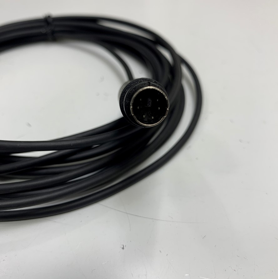 Cáp Điều Khiển Dài 5M 17ft PS/2 6 Pin Mini Din Male to Male Cable Shielded 6 Core x 0.09mm² OD 3.3mm For PLC industrial Cables KVM Switches