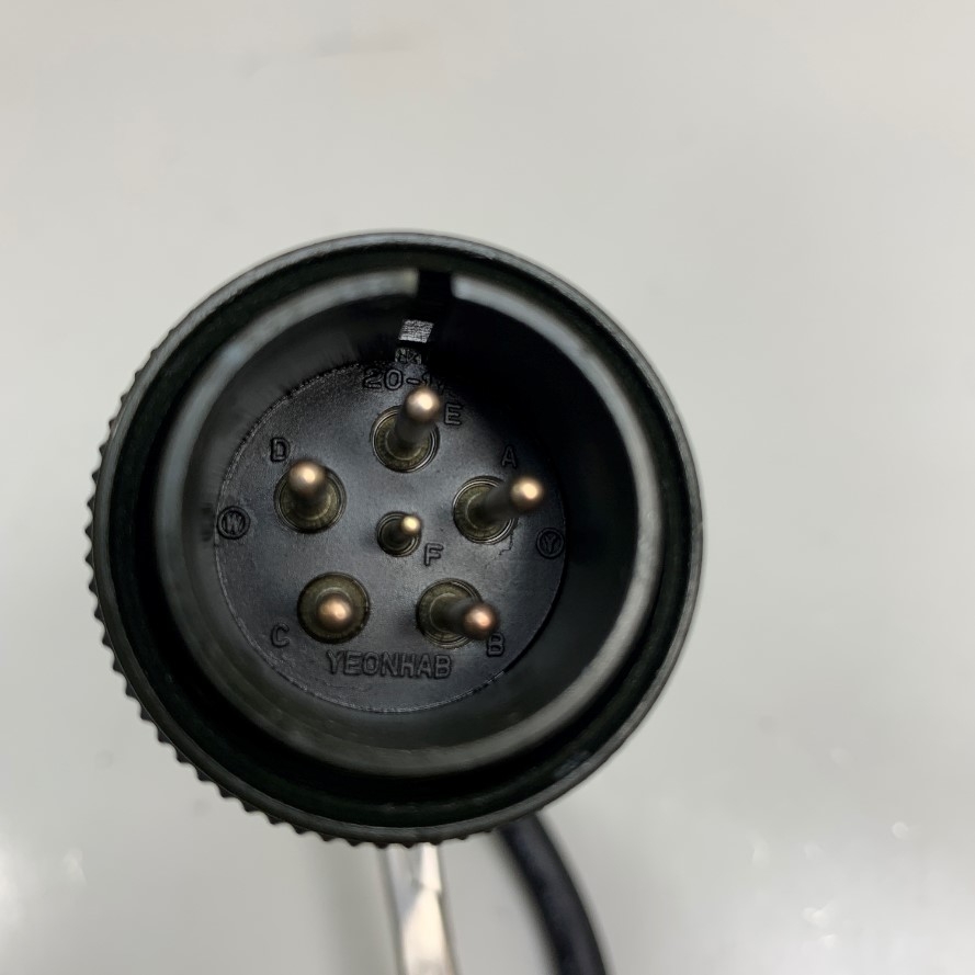 Đầu Jack Original YEONHAB 20-17 6 Pin Male Connector Power For Servo Motor Power Cable