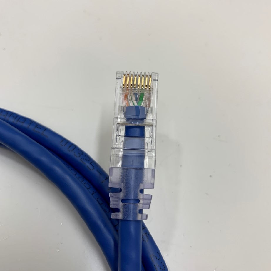 Cáp Mạng Đúc PANDUIT UTP 24AWG CAT6 6.6Ft Dài 2M For Industrial Camera Gigabit 8P8C RJ45 Ethernet Network Cable Blue