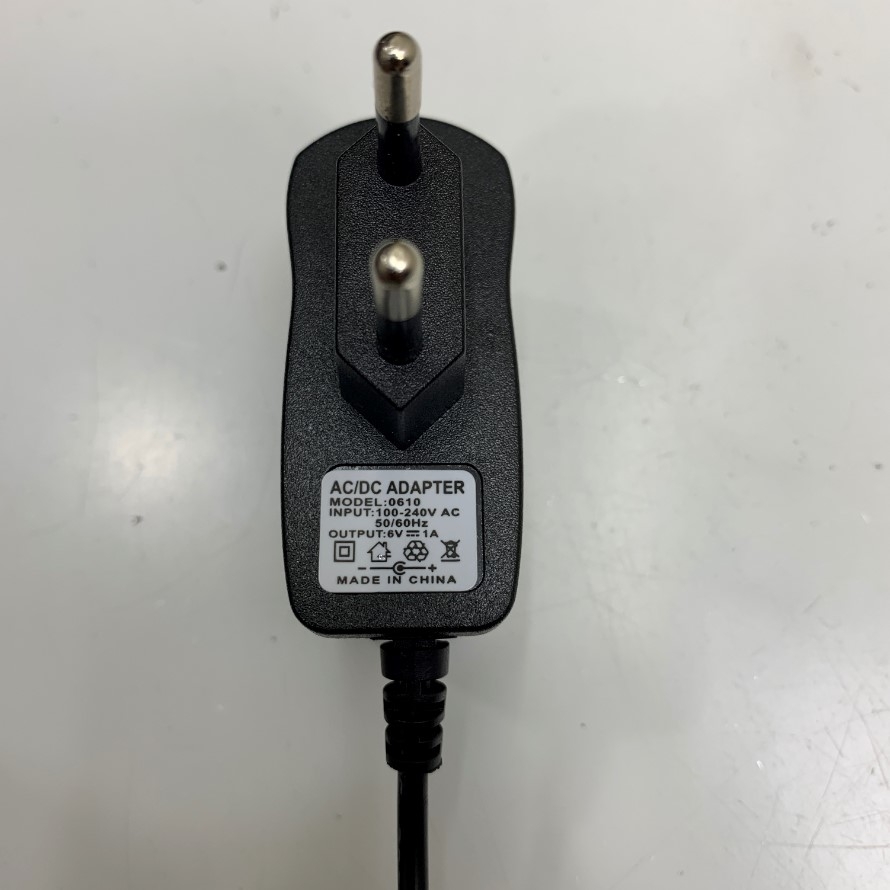 Adapter 6V 1A Power Supply 0610 Connector Size 5.5mm x 2.5mm