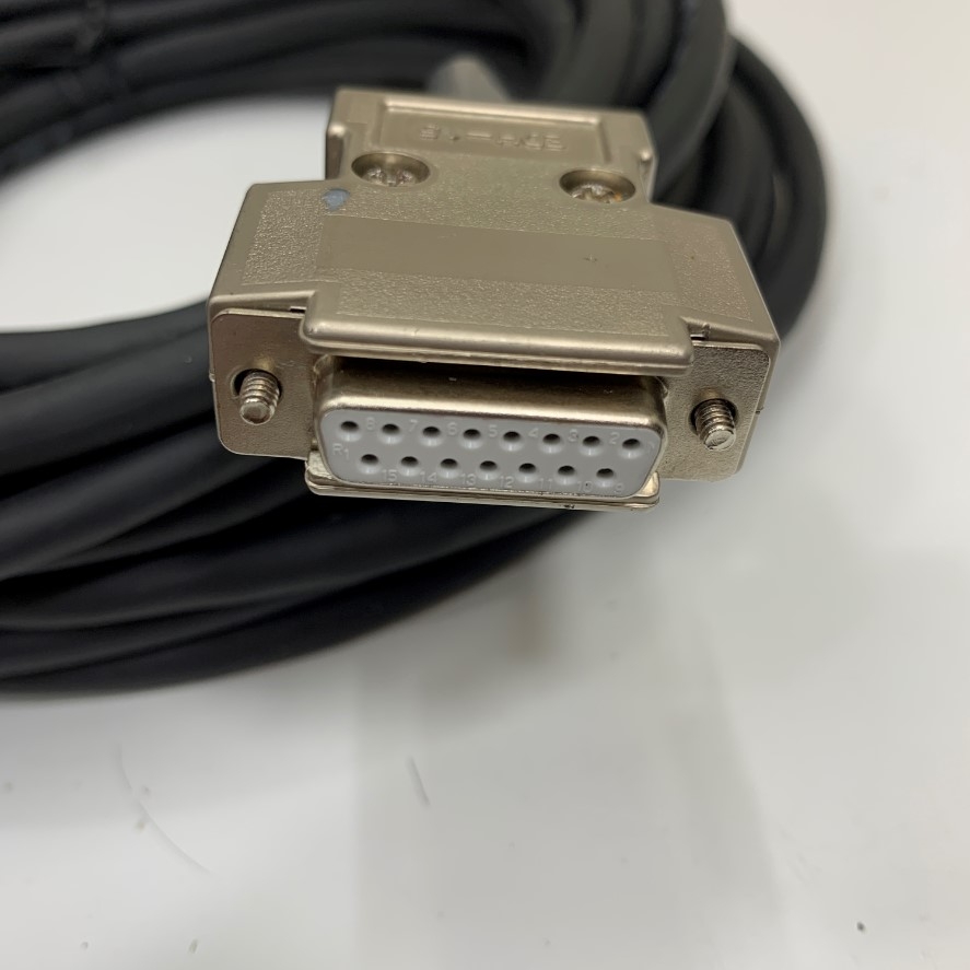 Cáp Original LMS-ENC4.3M-L E 8-4 Dài 4.3M 14ft Connector Plug MDR 14 Pin Male to D-Sub DB15 15 Pin Female Cable E173743 22AWG×4P 80°C 300V VW-1 in Korea