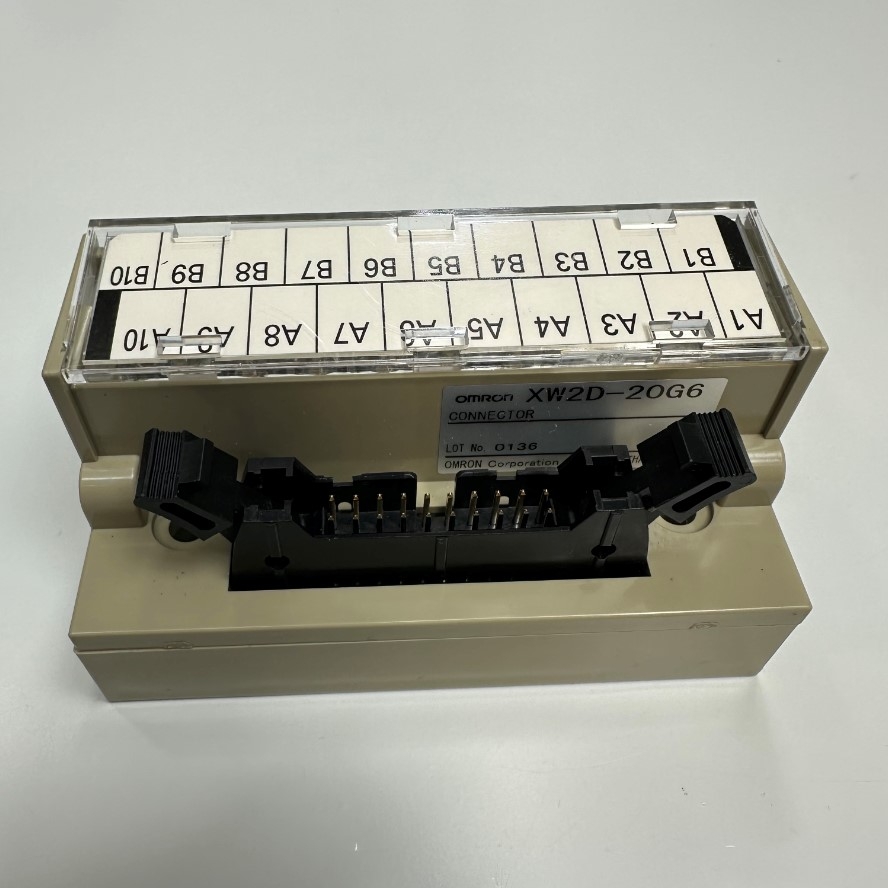 Cầu Đấu Soket IDC 20 Pin Plug Omron XW2D-20G6 Terminal Block Interface 20 Position 250VAC, 24VDC, 1A