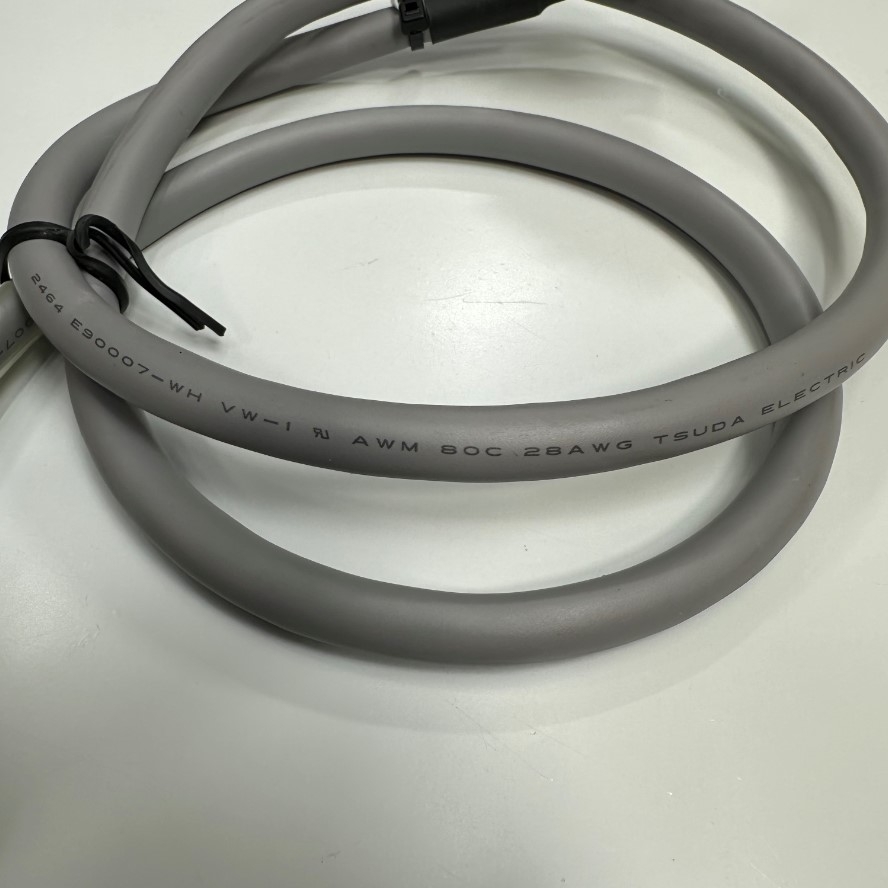 Cáp 1M 3.3ft Omron XW2Z-100X Cable Round Connector IDC 20 Pin Female to Female Pitch 2.54mm For Servo Driver/PLC and Terminal Block Breakout Omron Series XW2D Board