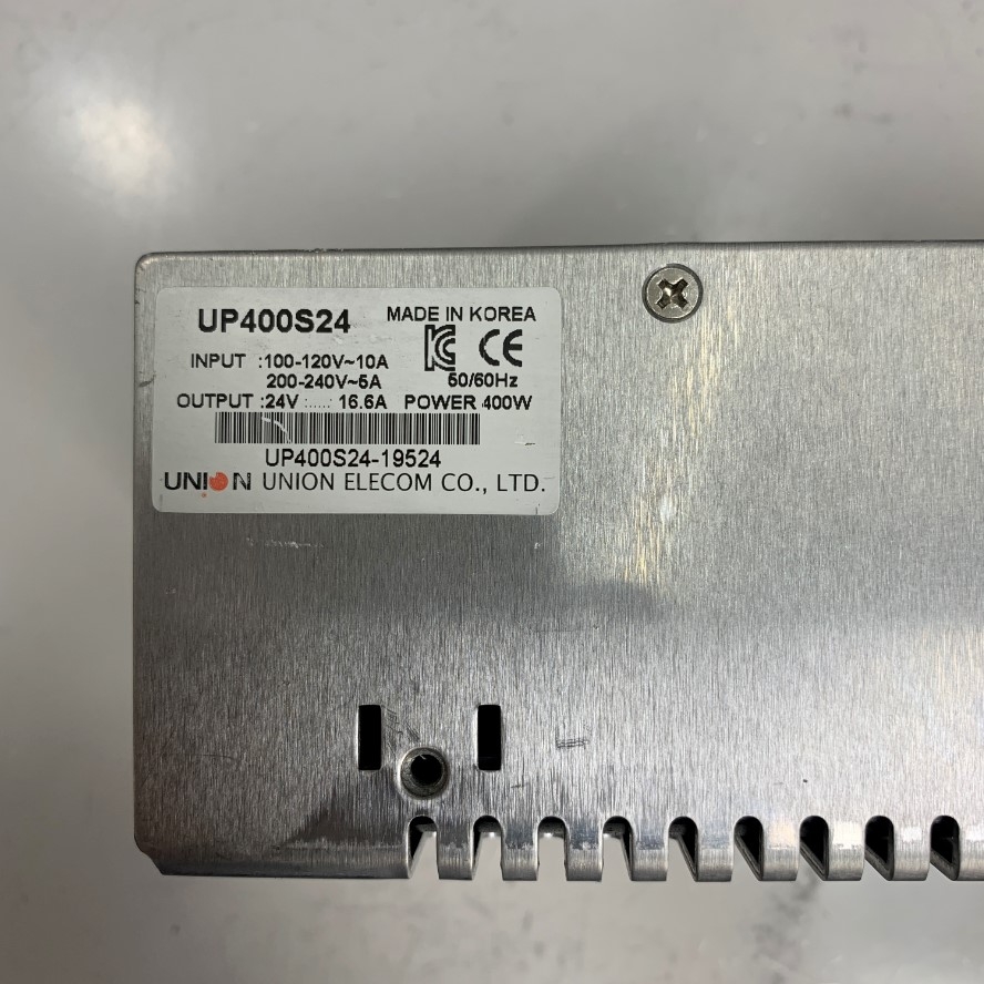 Nguồn Tổ Ong 24V 16.6A 400W Union UP400S24 Industrial Switching Power Supply Input 100-240VAC 5A 50/60Hz Hàng Original Zin Tháo Thiết Bị Đã Qua Sử Dụng