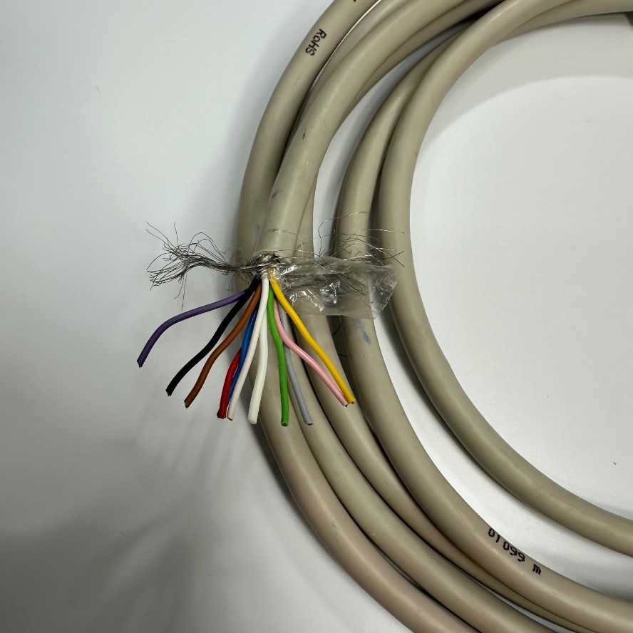 Cáp 3M 10ft Shielded Cable HELUKABEL 10 Core x 0.25mm² 24AWG 80°C 350V Multi Pair OD 8.5mm Grey Cable PAAR-TRONIC-CY 5x2x0.25QMM 21037 For Signals Servo Motor Encoder, Industrial I/O Communication