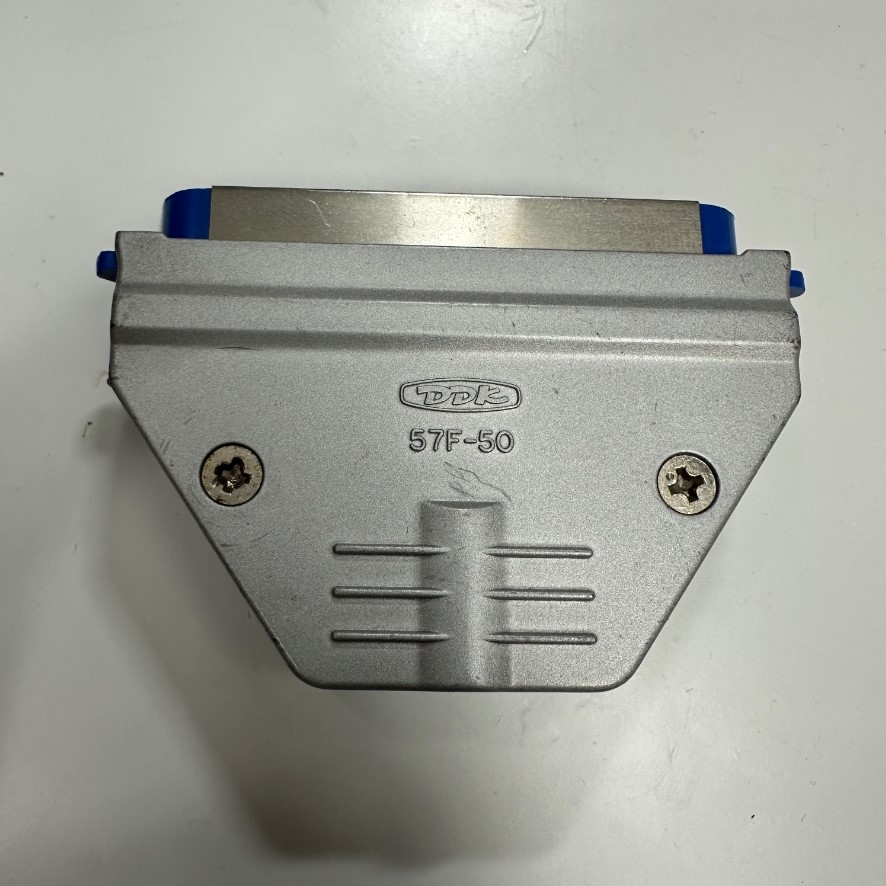 Đầu Jack DDK 57F-50 50 Pin Male Shielded IDC Flat Cable Connector Centronics 2 Rows 2.16mm Pitch For Servo Drive, PLC, CNC Industrial, Robot Industrial, Medical Connector Cable