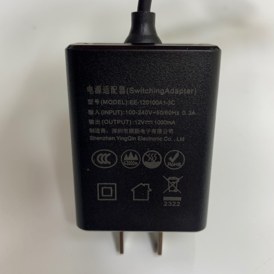 Adapter 12V 1A EE-120100A1-3C Connector Tip Size 5.5mm x 2.1mm For HDMI Splitter 16 Port Unitek V137A