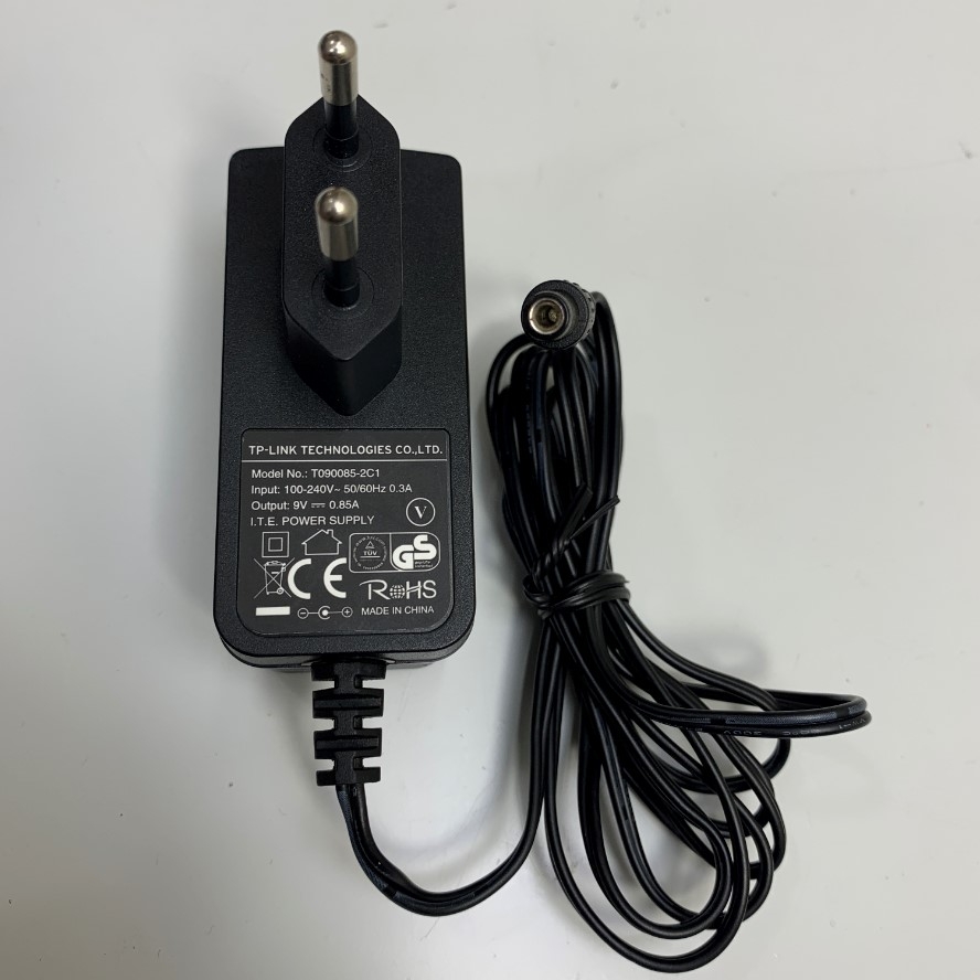 Adapter 9V 0.85A TP-Link T090085-2C1 Connector Tip Size 5.5mm x 2.1mm For Cân Điện Tử Balance Power Supply