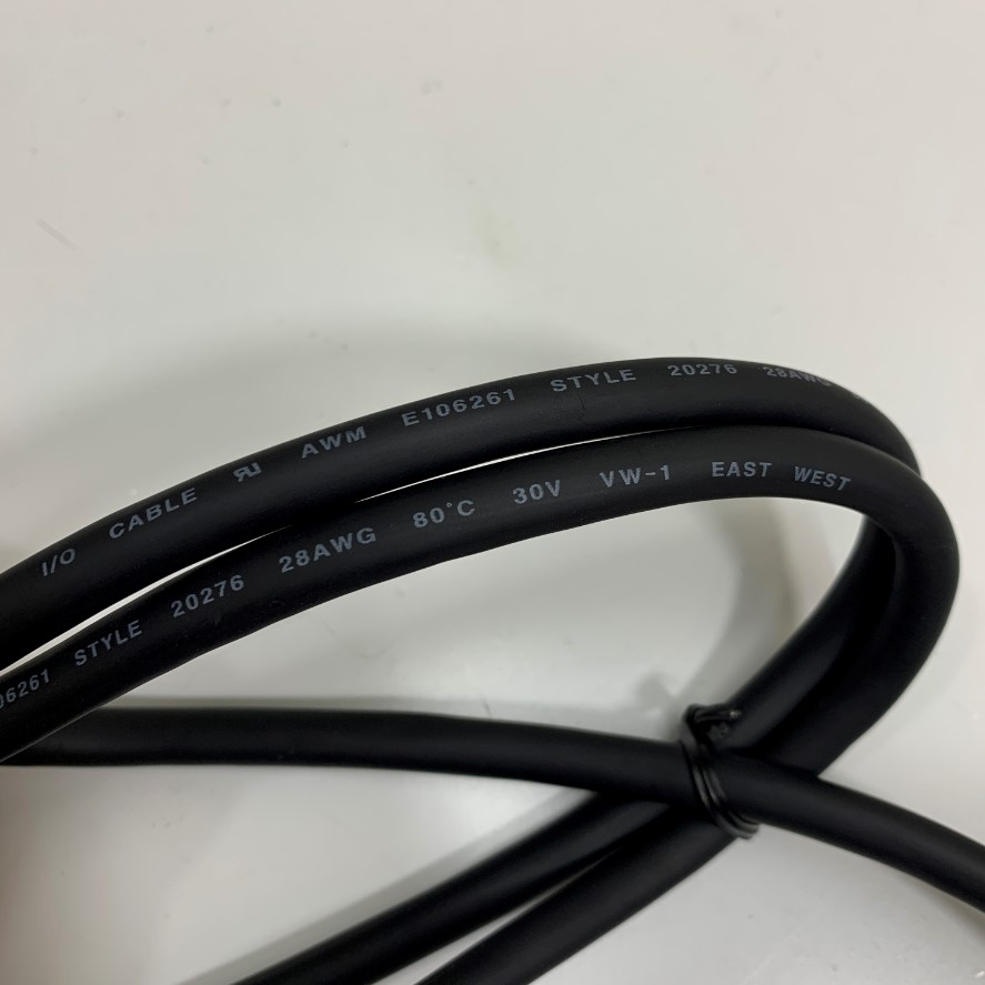 Cáp Original Mitsubishi L40HF-10PB-1 Dài 1M 3.3ft Cable EAST WEST E106261 AWM 20276 80°C 30V VW-1 20P x 28AWG UL For Mitsubishi PLC I/O Cable