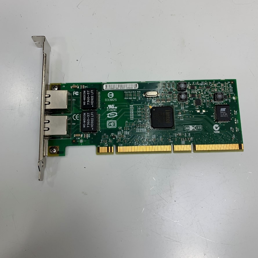 Card Mạng Intel (R) PRO/1000 MT Dual Port Network Adapter PCI to 2 Port RJ45 Gigabit Ethernet Chipset Intel NH82546GB Part Number CPU-D39365(B) For Server, Industrial PC, Desktop Computer