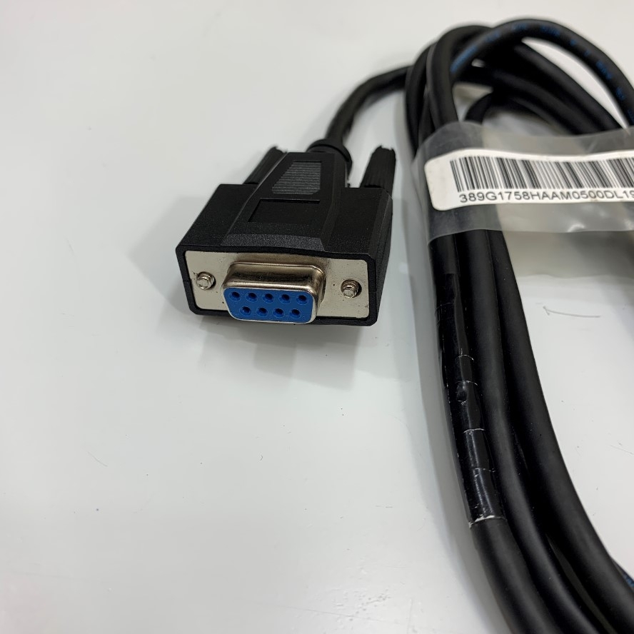 Cáp RS-232C 6232-9F9F-06CRE Communication Cross Link Data Transfer 6Ft Dài 1.8M Shielded Cable DB9 Female to Female For All Port RS-232C Industrial PLC Programming and Computer