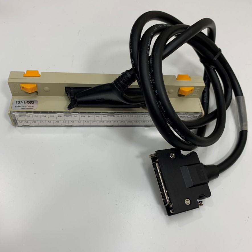 Bộ Cầu Đấu SAMWON ACT TG7-1H50S + Cáp Original JZSP-TA50P-01.5 Dài 1.5M For Yaskawa Mitsubishi Servo Drive Terminal PCB Breakout Board