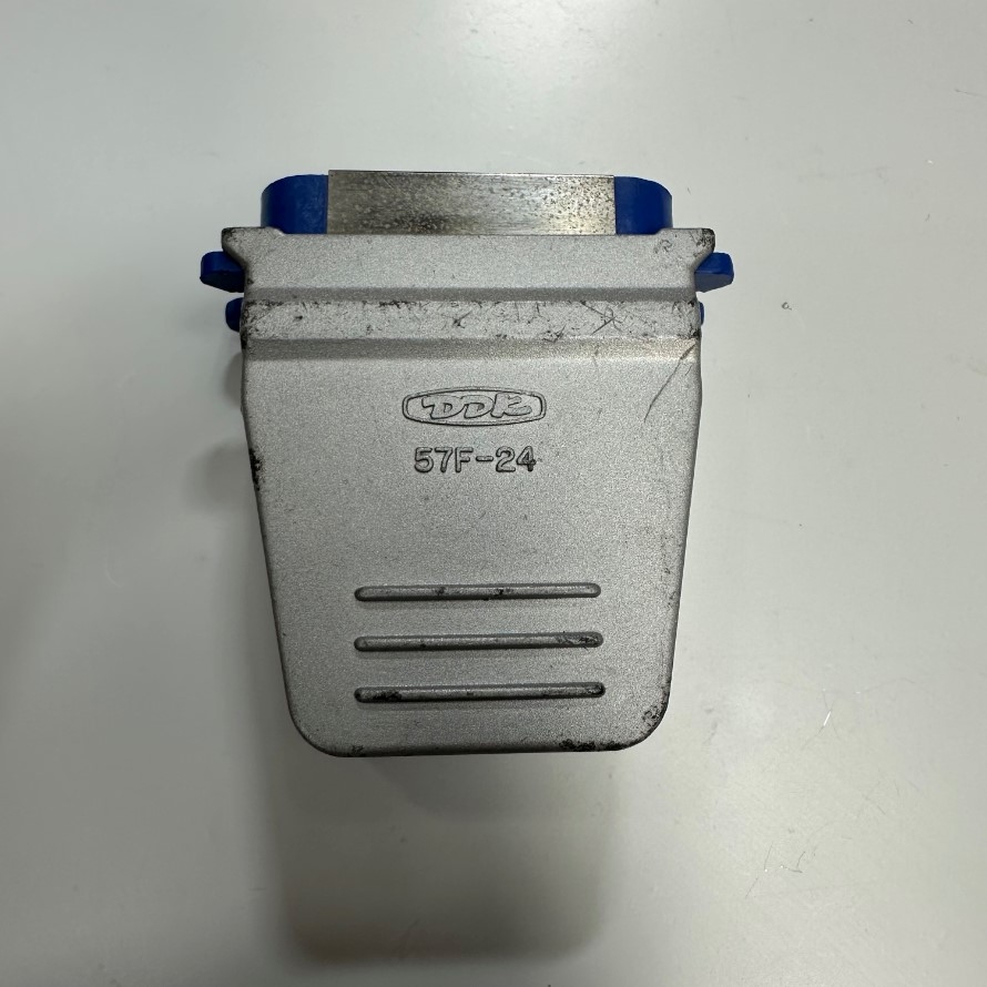 Đầu Jack DDK 57F-24 24 Pin Male Shielded IDC Flat Cable Connector Centronics 2 Rows 2.16mm Pitch For Servo Drive, PLC, CNC Industrial, Robot Industrial, Medical Connector Cable